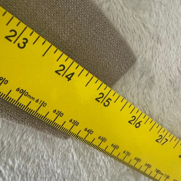 Talbots Women's Pure Italian Merino Wool Lightweight Metallic Sweater‎ L Brown - Picture 7 of 8